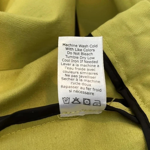 MARLA WYNNE NWOT Pear Green Twill Tent Jacket, Size S - Picture 10 of 11